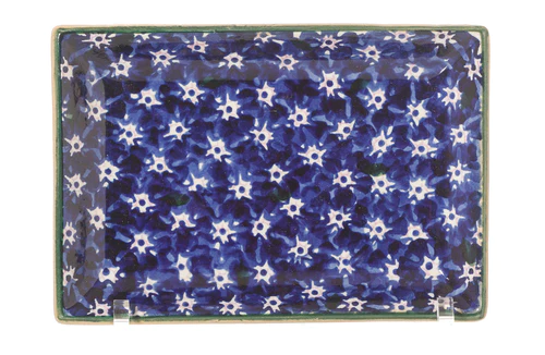 スモール・レクタングル・プレート ローン・ダークブルー　Small Rectangle Plate Lawn Dark Blue